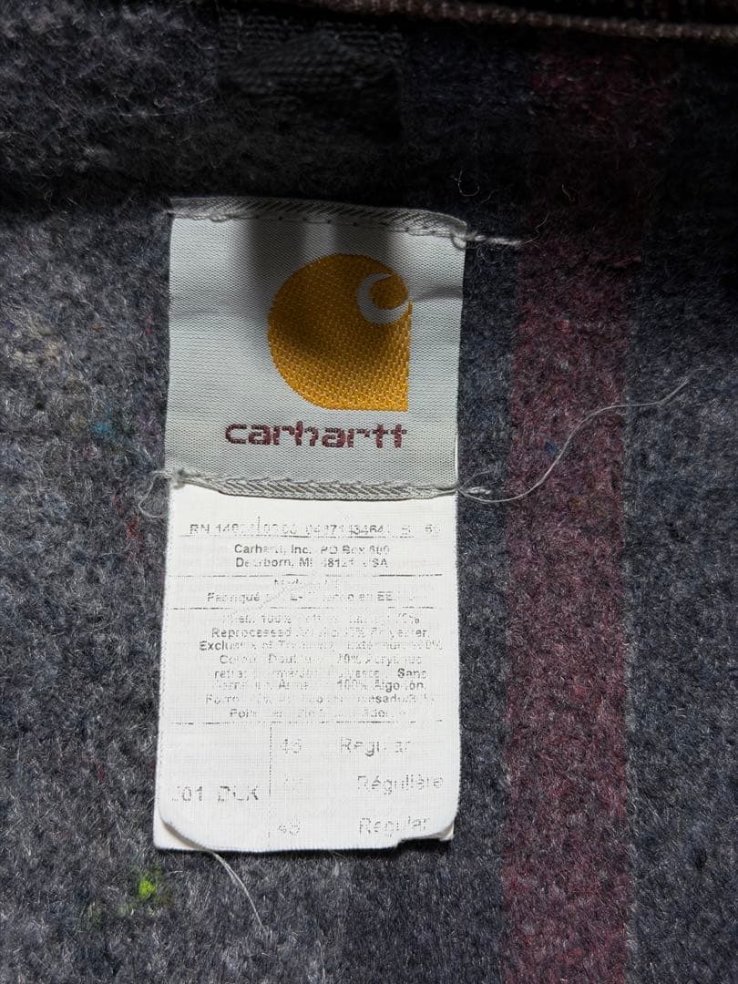 USA製 カーハート デトロイトジャケット ブラック J01 BLK