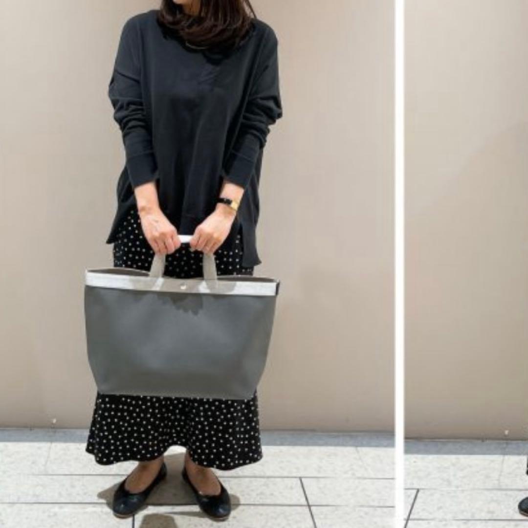 エルベシャプリエ◉705GP◉スクエアトートL◉グラニ×シルバー