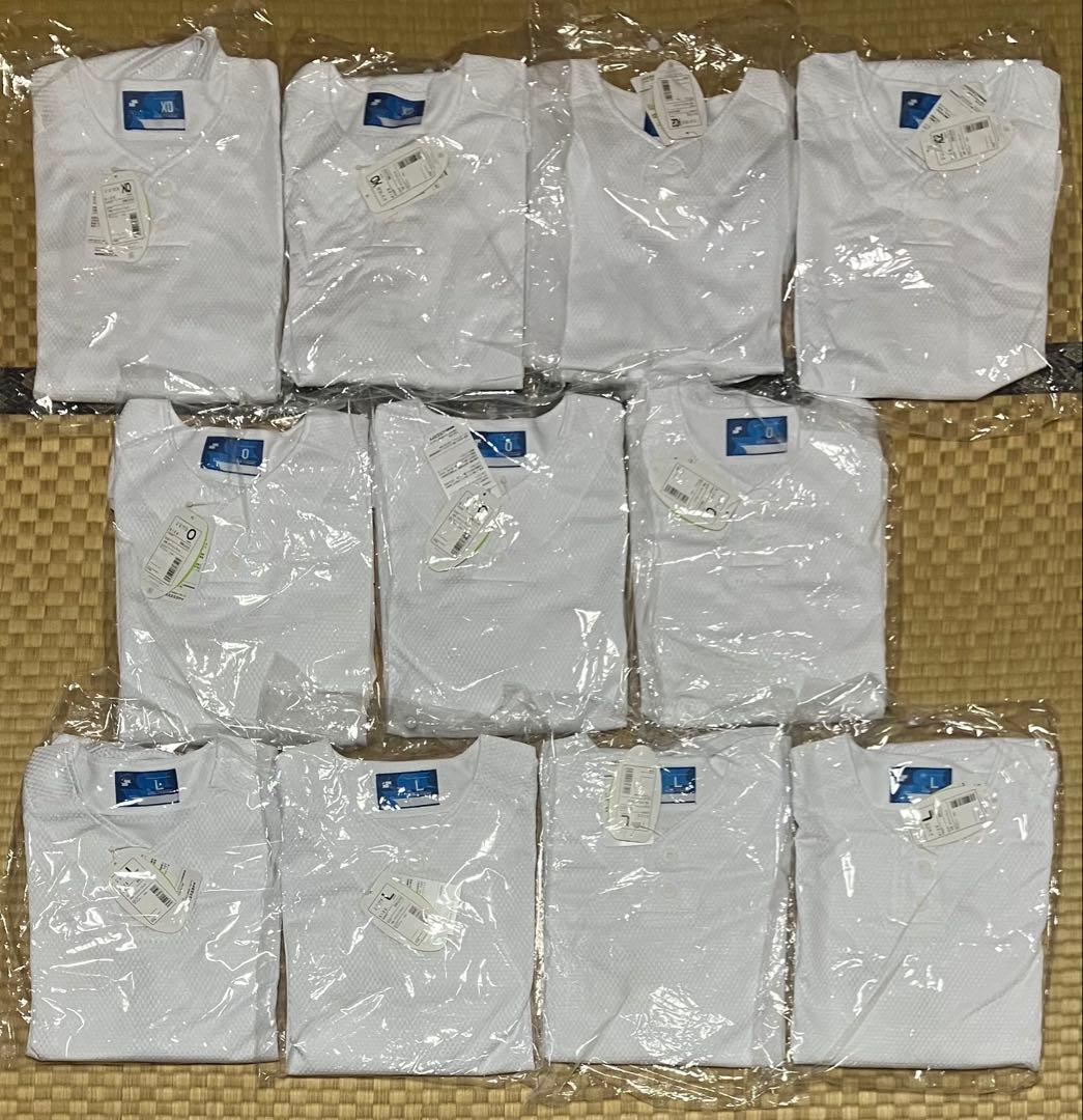 野球 ベースボール シャツ メンズ 半袖 SSK 11着ホワイト ブラック