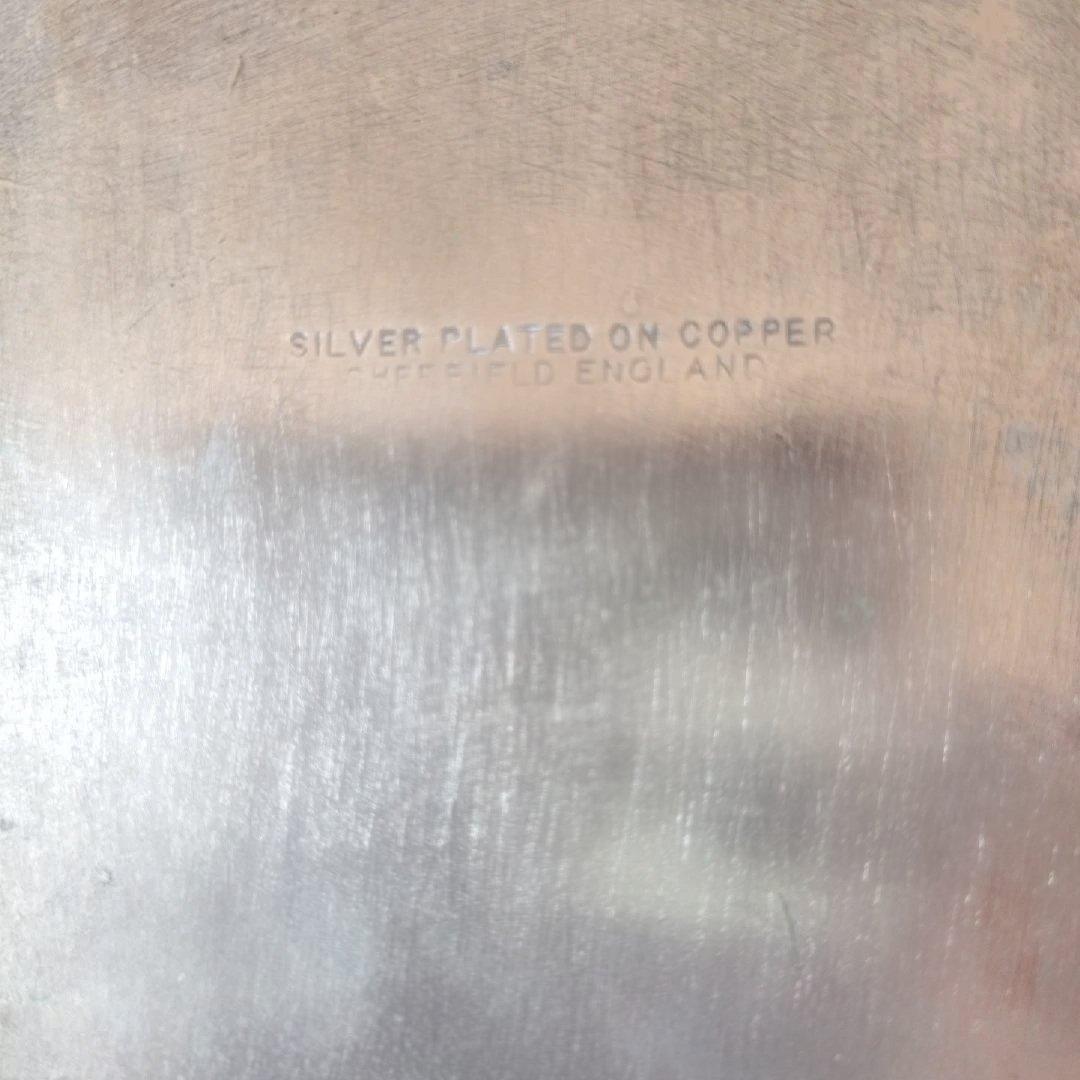 シルバー　オーバルプレート　イギリス