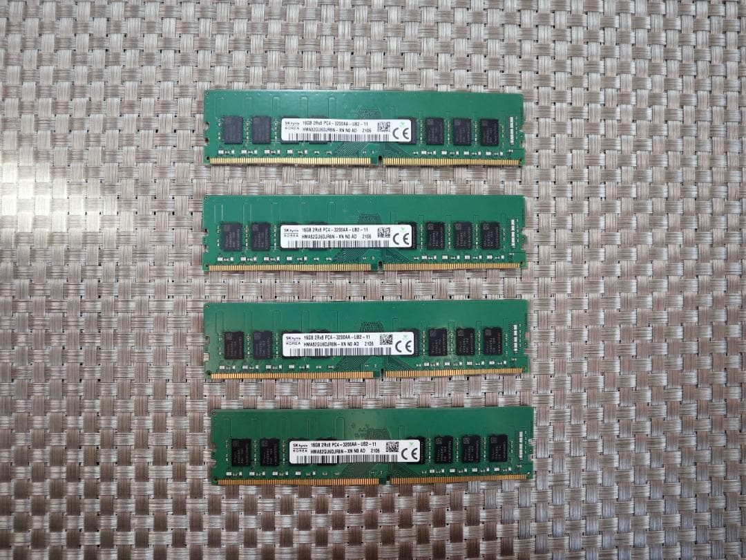 SK hynix DDR4 16GB メモリ 4枚セット