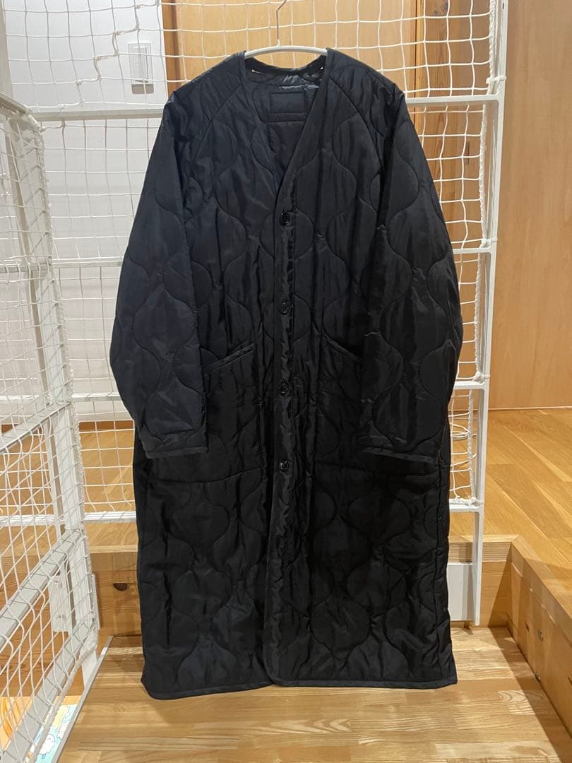 HYKE◎キルティング　ライナーコート◎ブラック　サイズ2