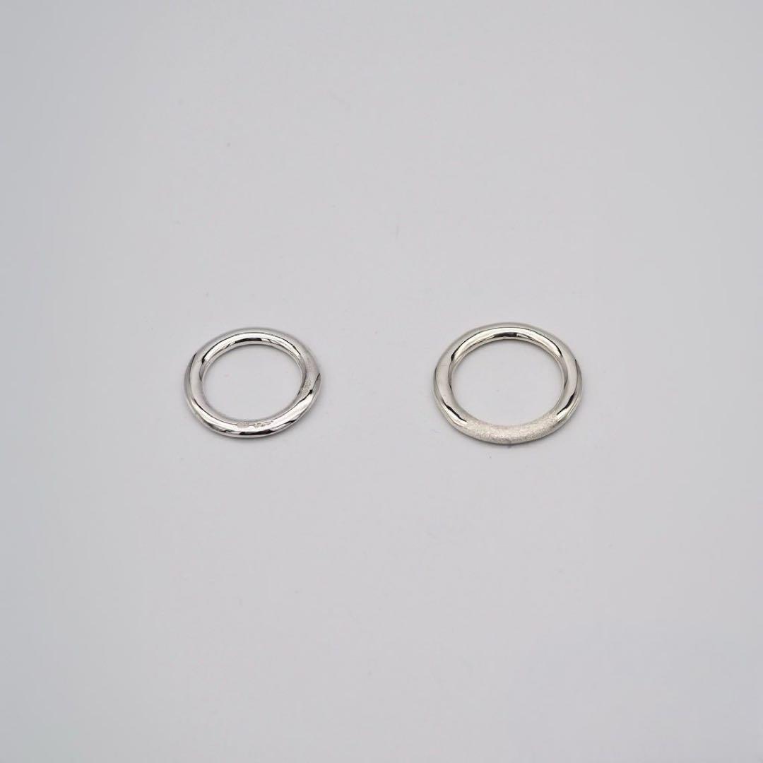 【いちご飴】nanagu silver925 ellipse ring