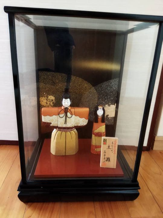 木目込み人形　御代理様　お雛様　ケース付ケース付き
