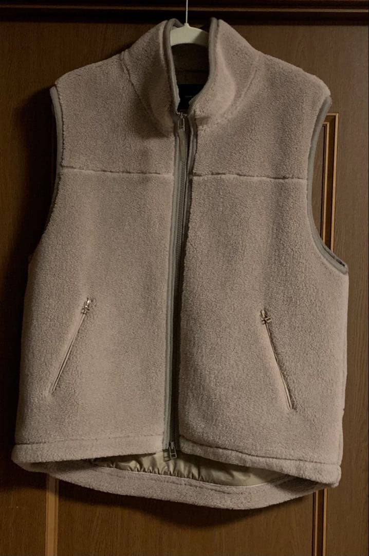 フレームワーク　ウールボアベスト　38 ベージュ　美品