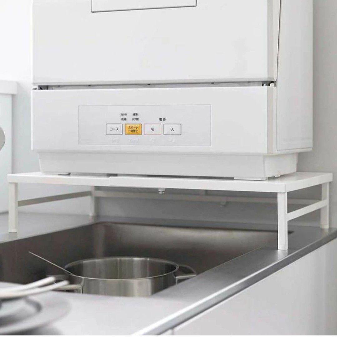 シンクに渡せる 食洗機ラック プレート 山崎実業 Plate 伸縮式 tower