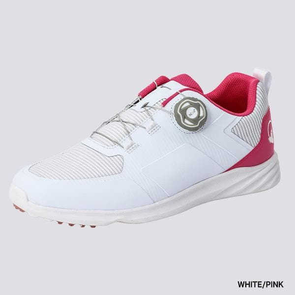 ホンマ ダイヤル式 スパイクレスシューズ U WHITE/PINK 24.5cm