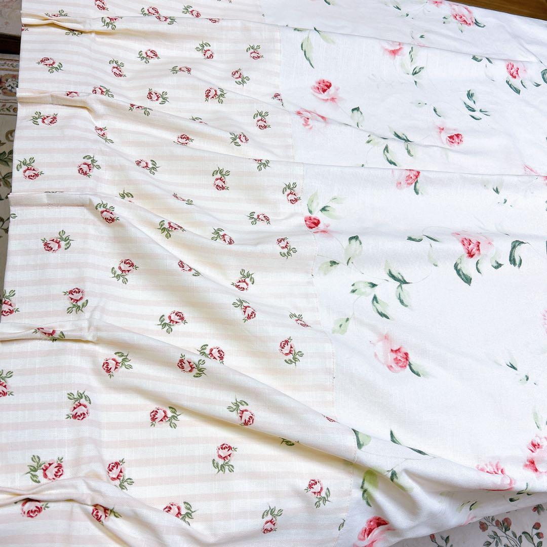 LAURA ASHLEY カーテン100×200 ２枚 ローラアシュレイ/イマン