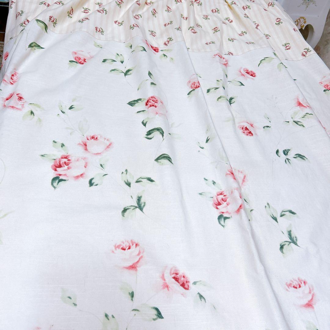 LAURA ASHLEY カーテン100×200 ２枚 ローラアシュレイ/イマン