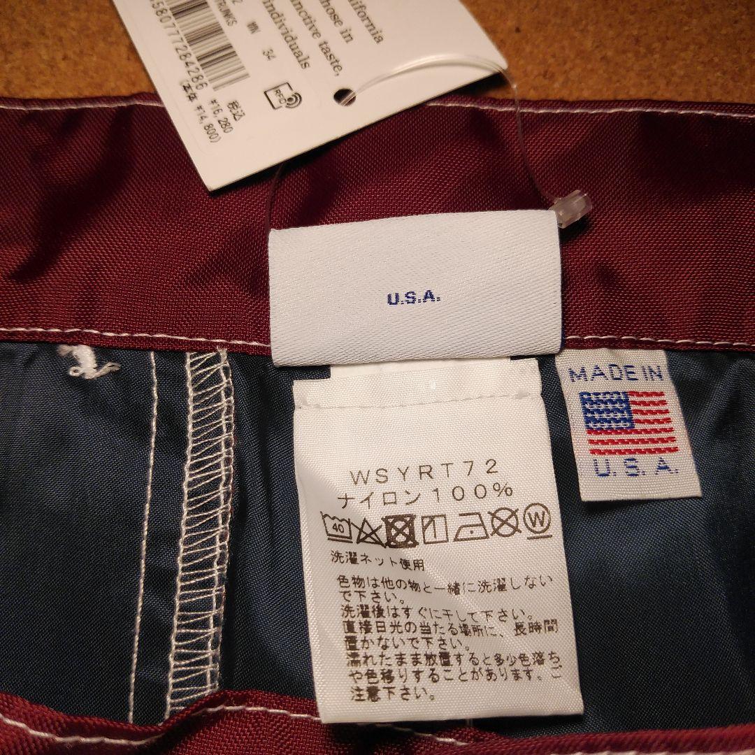 【新品未使用】イエローラット　サーフショートパンツ　スイムパンツ34　アメリカ製