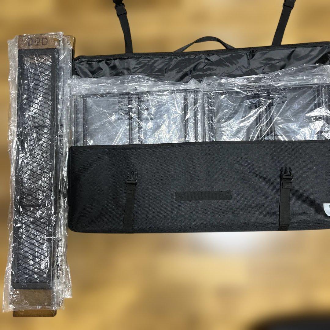DOD アウトドアテーブル ブラック 収納バッグ付き(２セット)