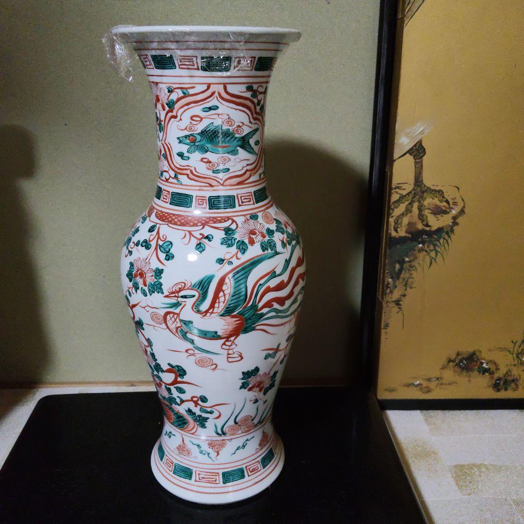 有田焼壺、鳳凰