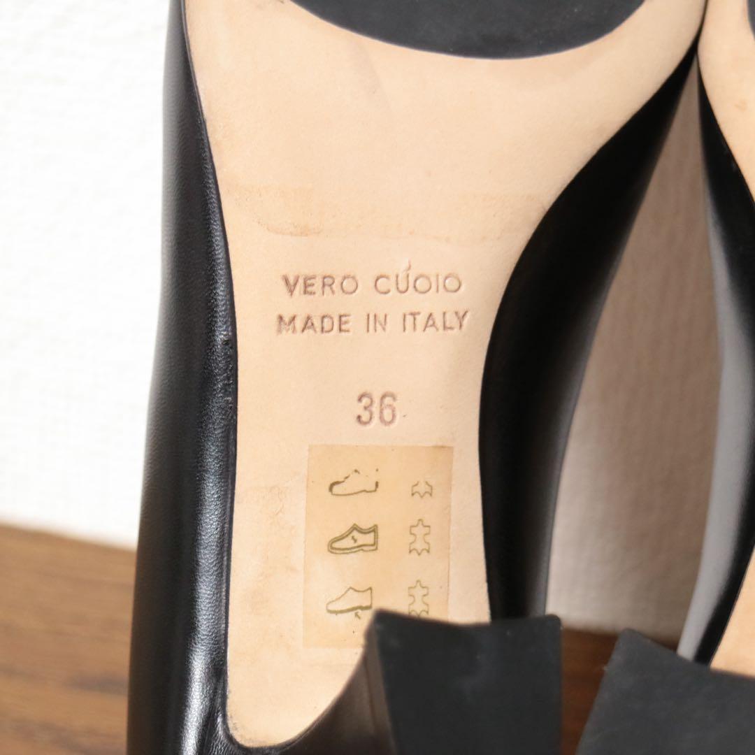 【新品】 銀座ヨシノヤ 極上 プレーンパンプス 伊製 定価5.3万円 高島屋