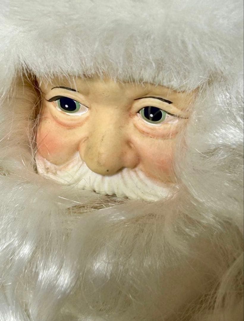 クリスマス　サンタクロース　置物 ホワイトサンタクロース