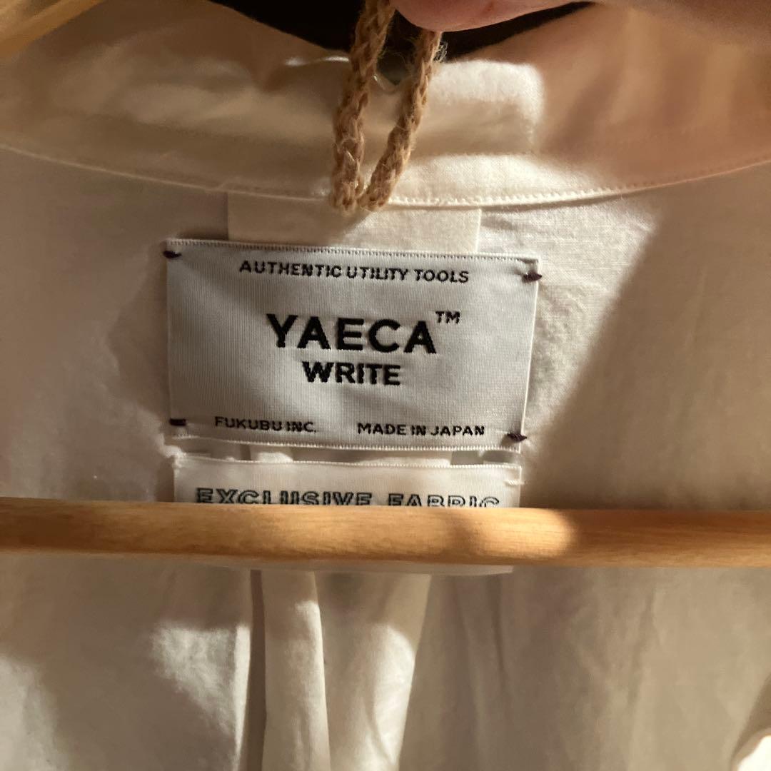 YAECA WRITE ホワイト ロングシャツドレス