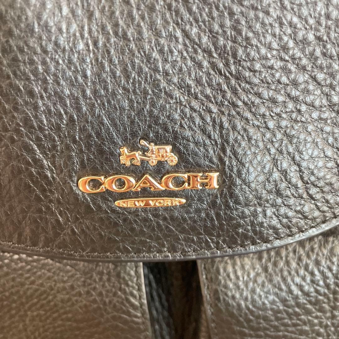 COACH ブラック リュック 2ポケット