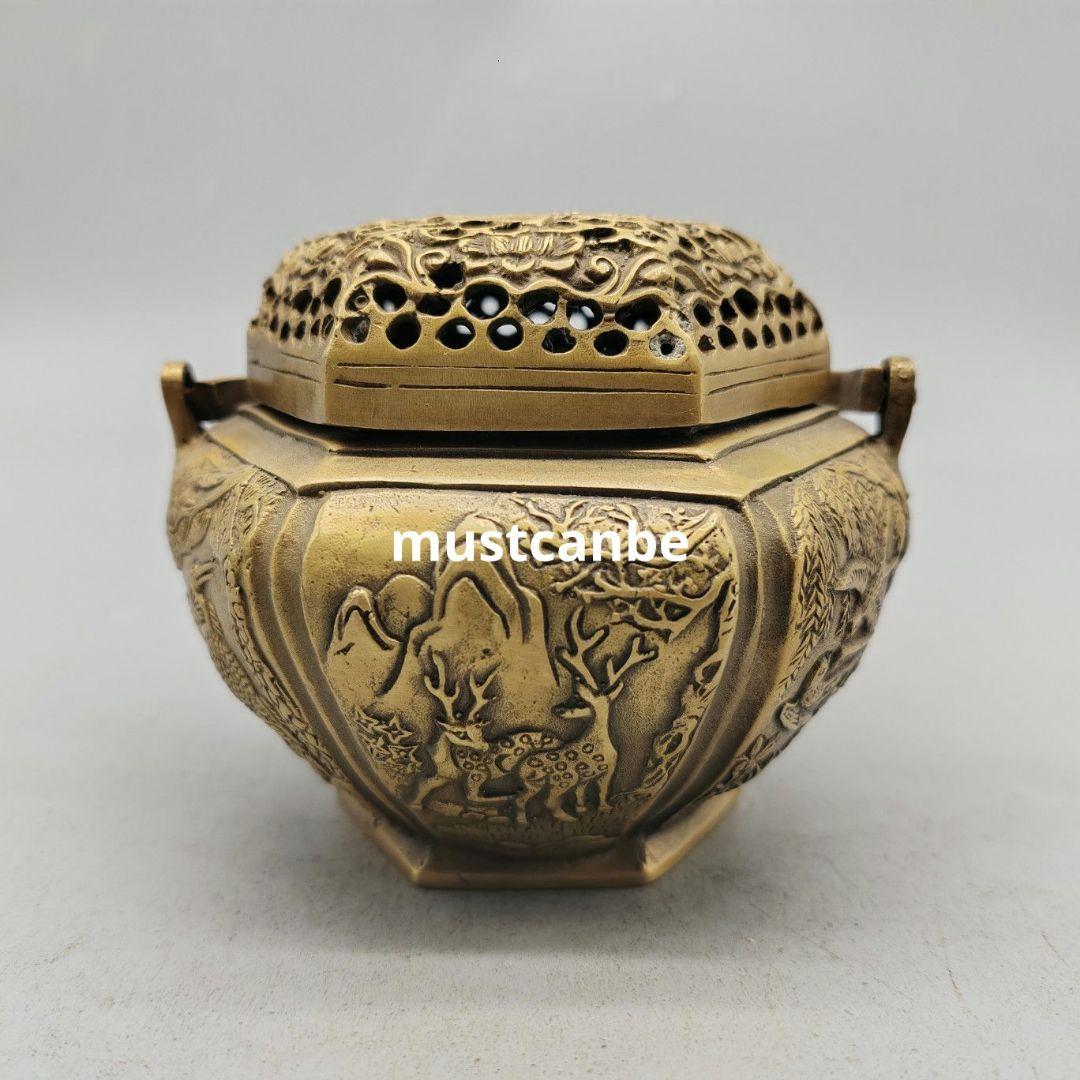 香炉 暖手炉 香具 提梁薫香炉 銅製品 工芸品 置物