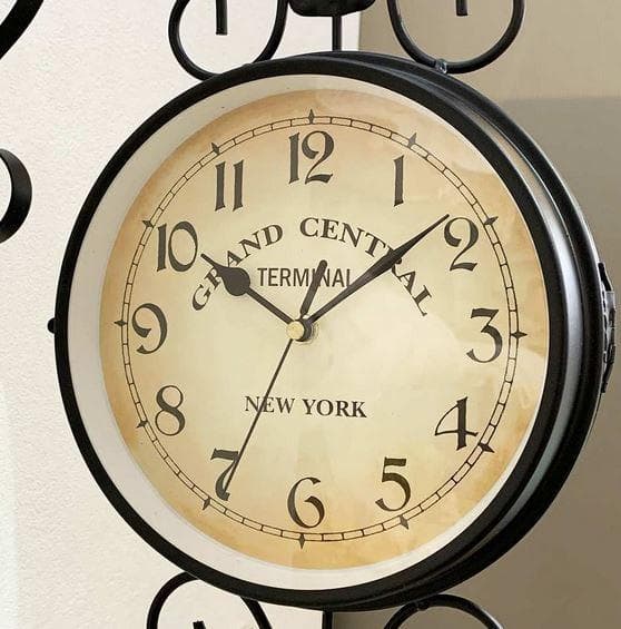 ステーションクロック 壁掛け時計 両面時計 アンティーク 57101WC