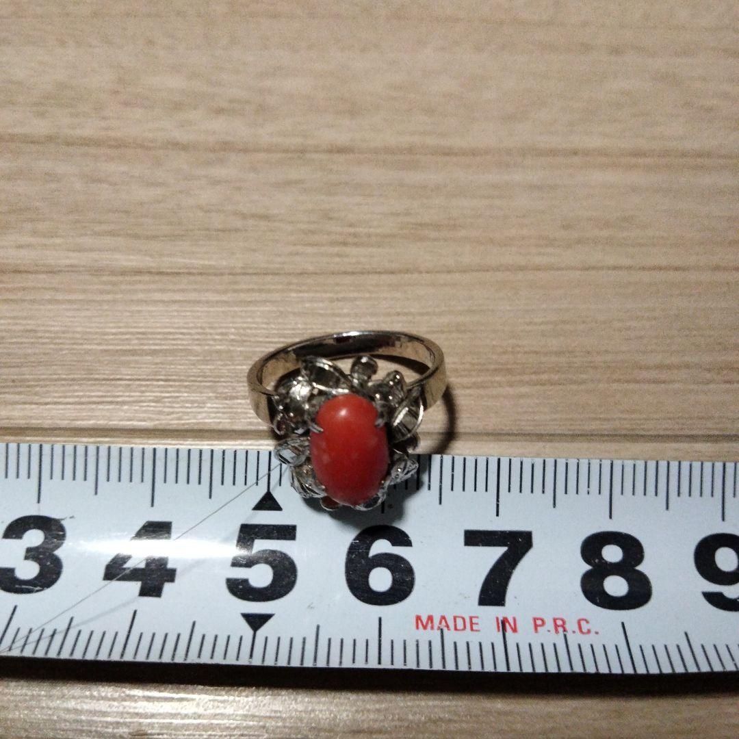 デザイン 珊瑚 リング サイズ11