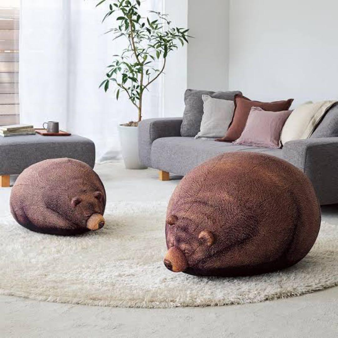 クマ型ビーズクッション　Lサイズ　1つ