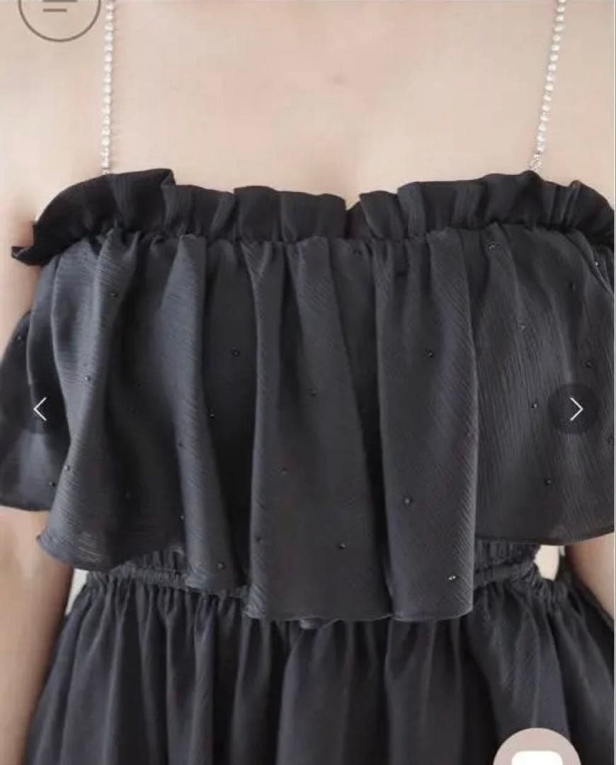 Randy ティアードビジューロングワンピース