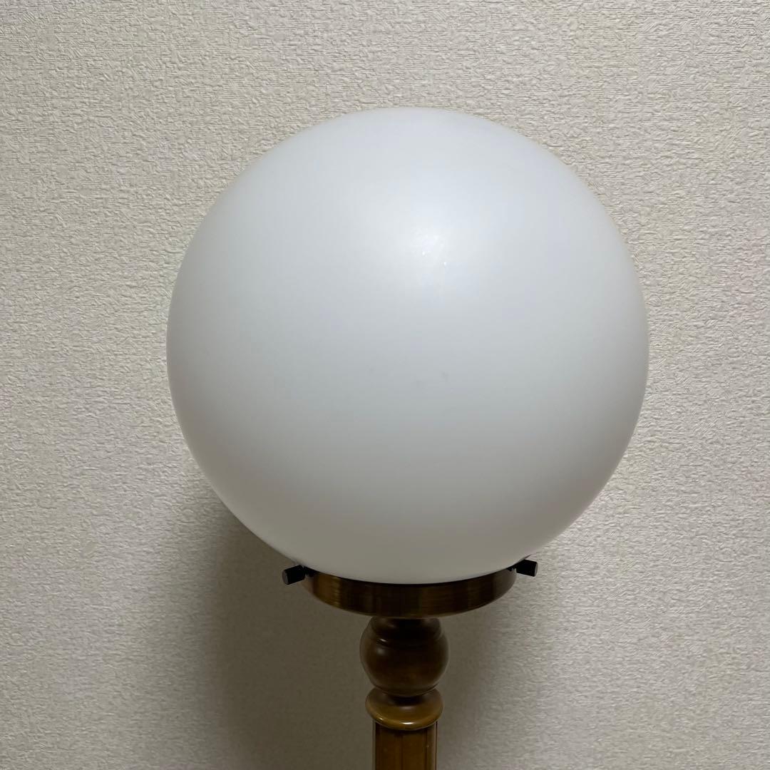 ヴィンテージ 照明 フロアスタンド 日本製 スタンドライト ガラス 木製