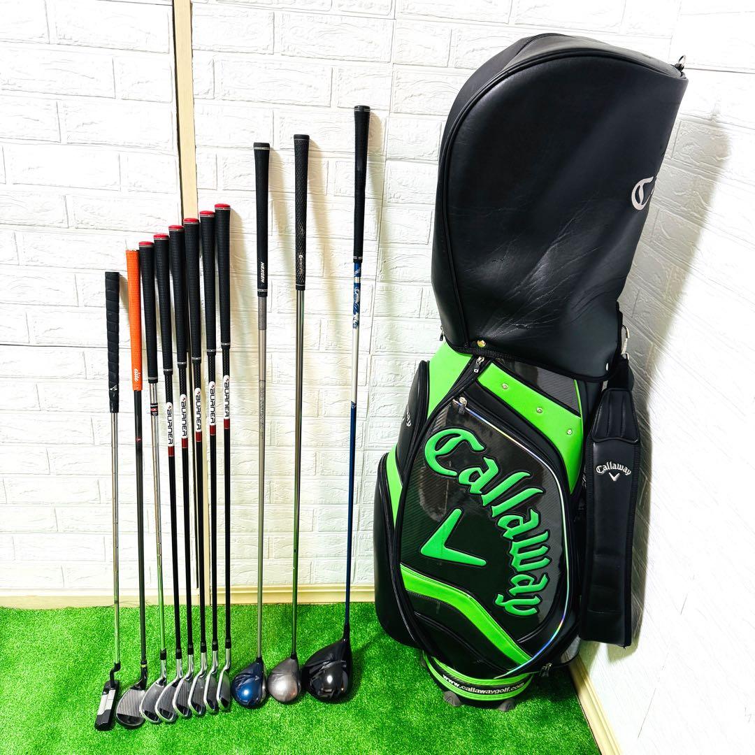 【大人気】キャロウェイ テーラーメイド メンズ ゴルフクラブ 初心者 セット