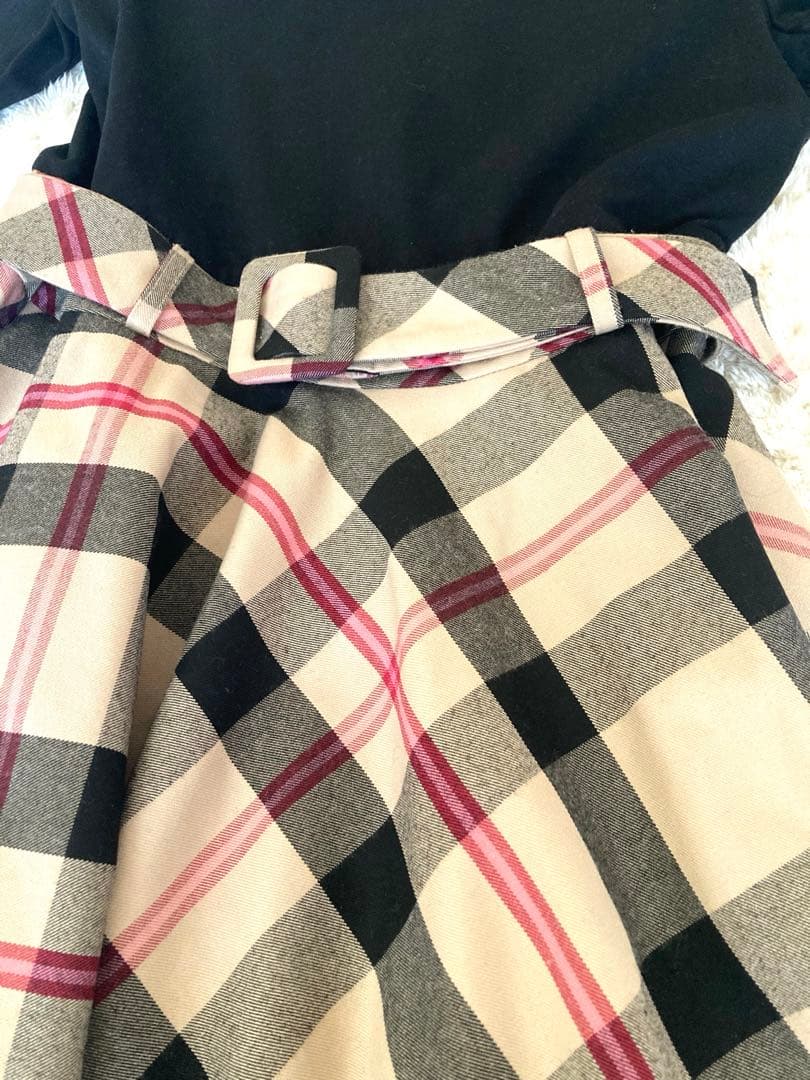 kate spade ❤︎ チェックドッキングワンピース　150cm