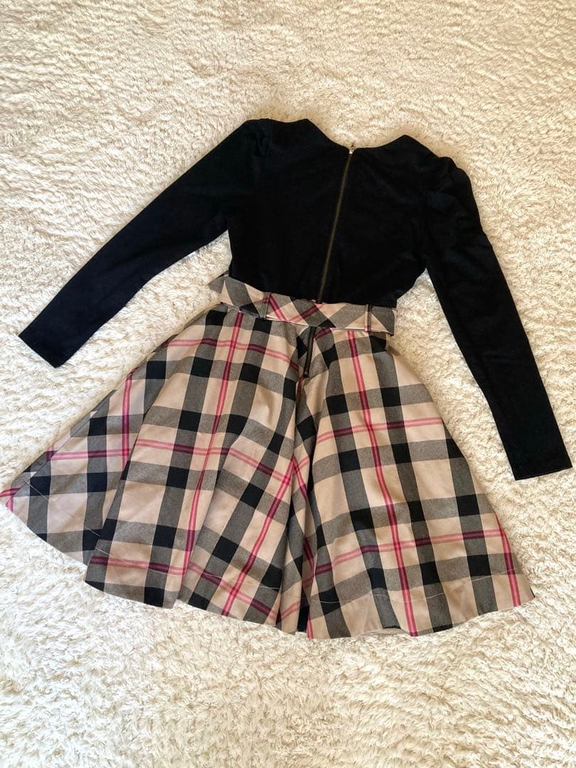 kate spade ❤︎ チェックドッキングワンピース　150cm