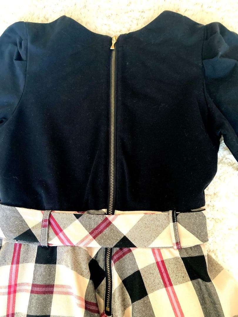 kate spade ❤︎ チェックドッキングワンピース　150cm