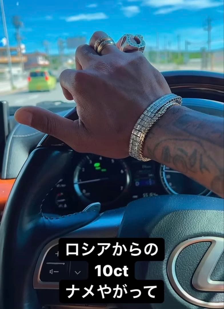 rykey着用 18k gp テニスブレスレット シルバー