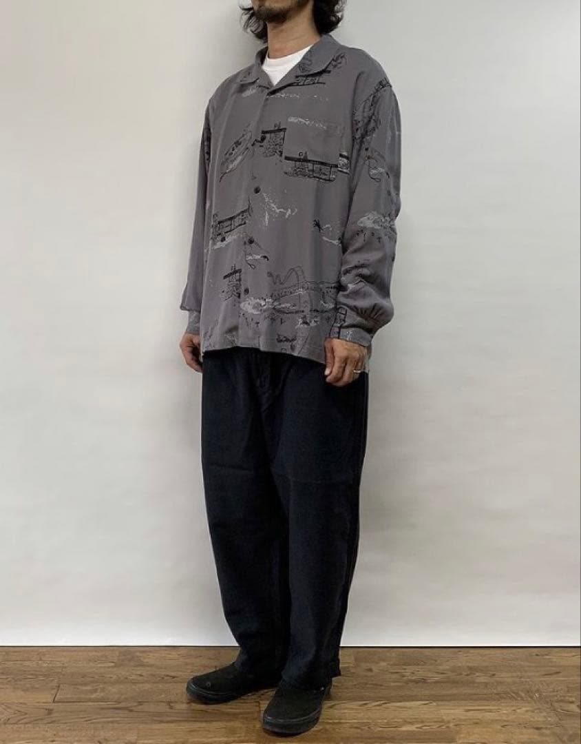 POTER CLASSIC セルジオレオーネ ロングアロハシャツ サイズ L