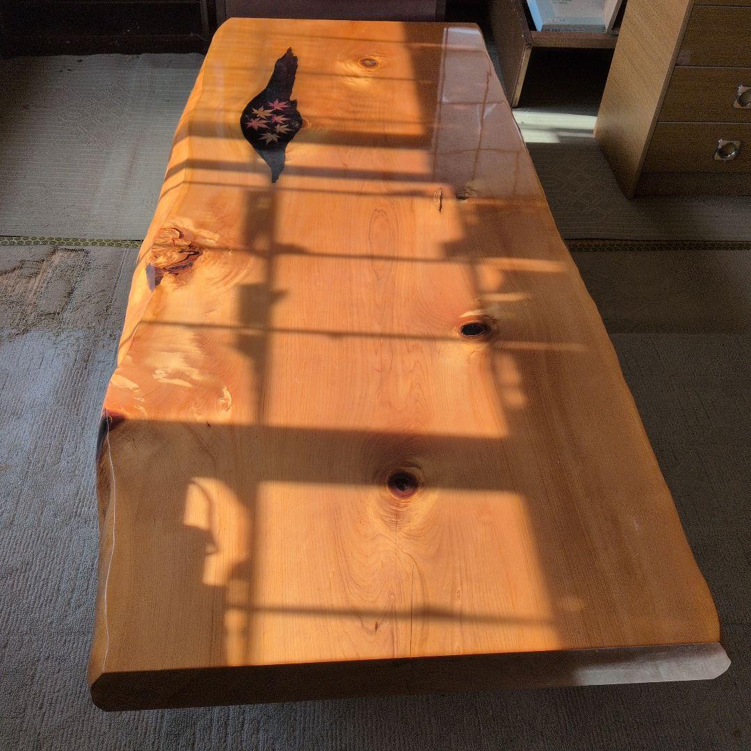 ケヤキ　一枚板　無垢　テーブル　板　　　天板