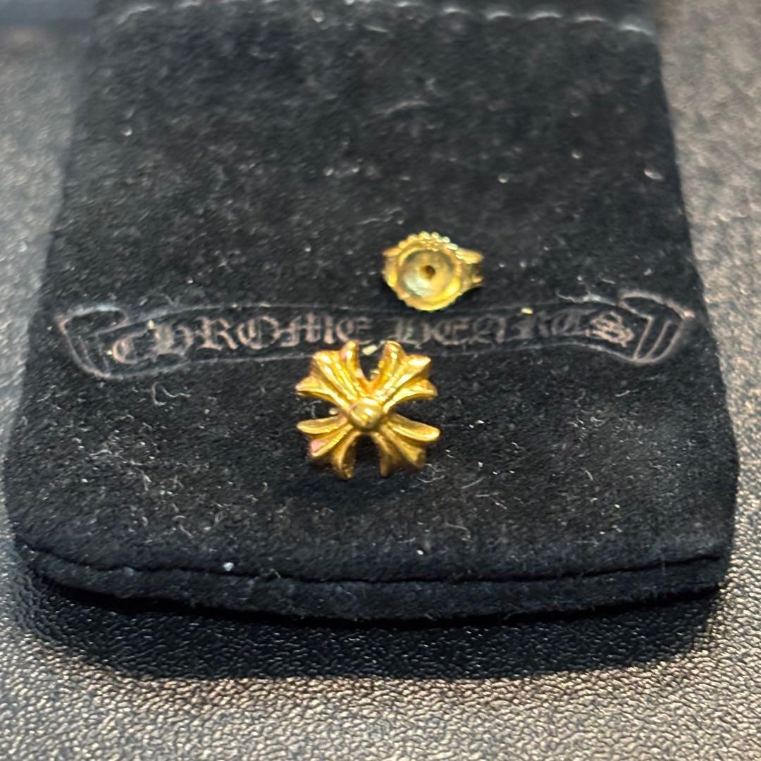 クロムハーツ CHプラススタッドピアス 22K