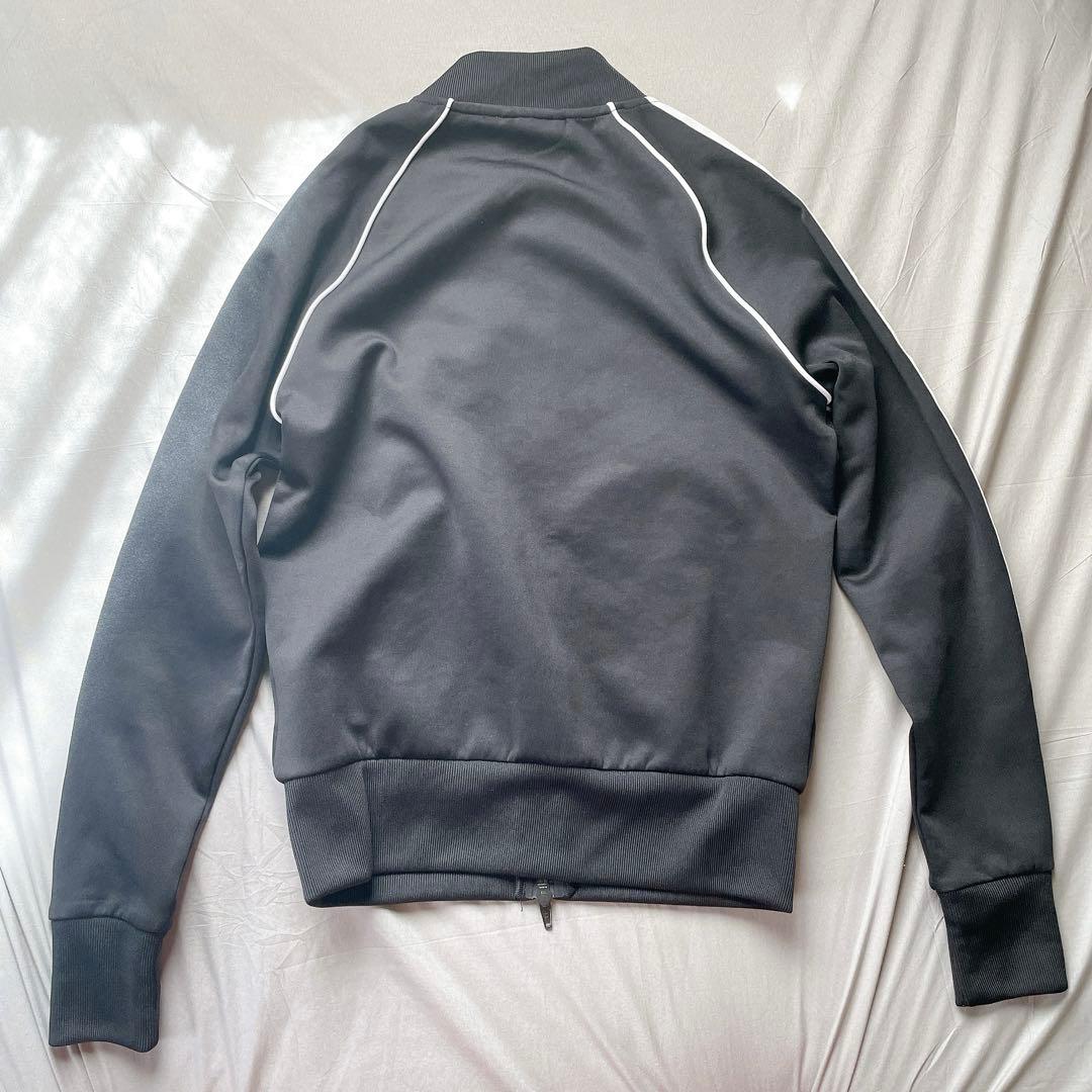 平成ギャル　アディダス トラックジャケット レディース　短丈　ブラック　黒