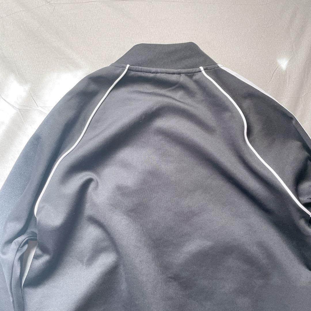 平成ギャル　アディダス トラックジャケット レディース　短丈　ブラック　黒