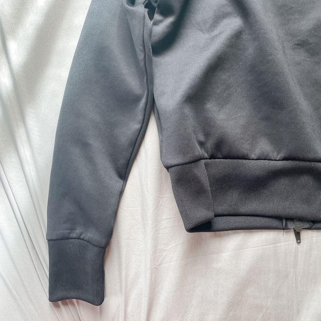 平成ギャル　アディダス トラックジャケット レディース　短丈　ブラック　黒