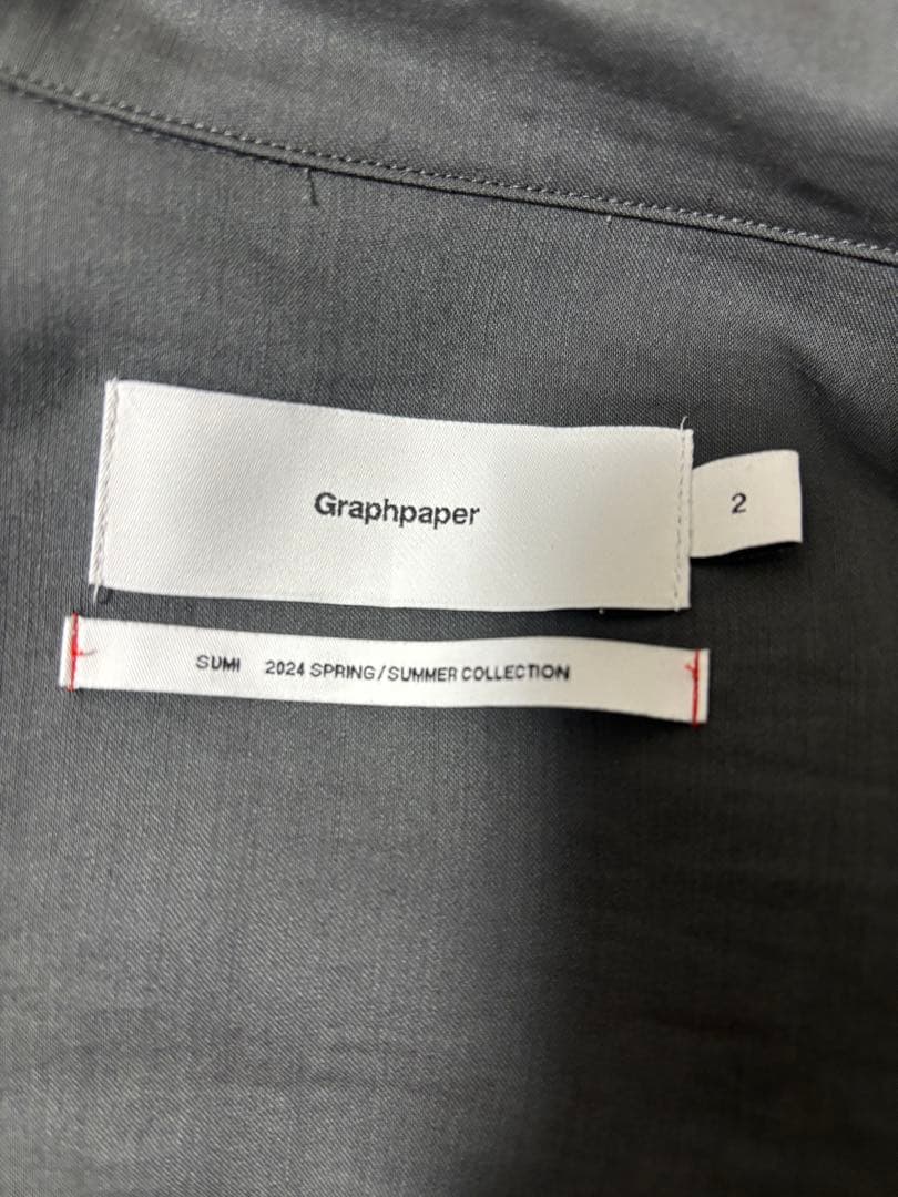 トップス graphpaper 24SS Wool Cupro Skipper Shirt