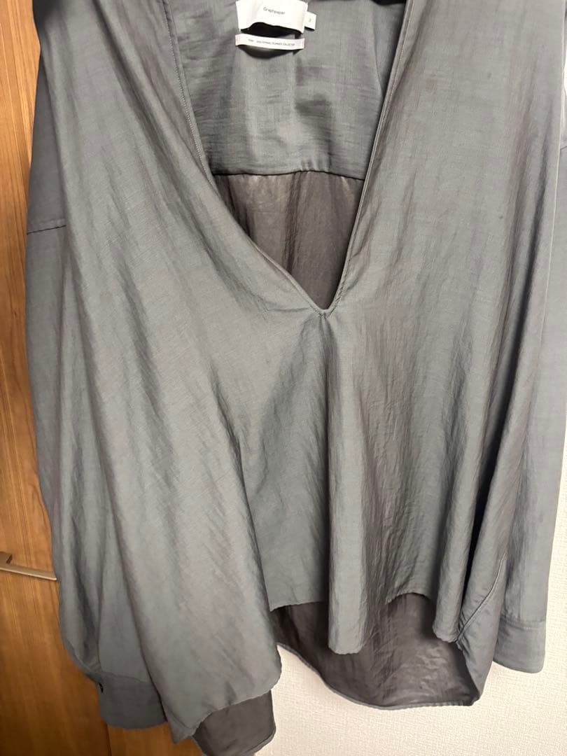 トップス graphpaper 24SS Wool Cupro Skipper Shirt