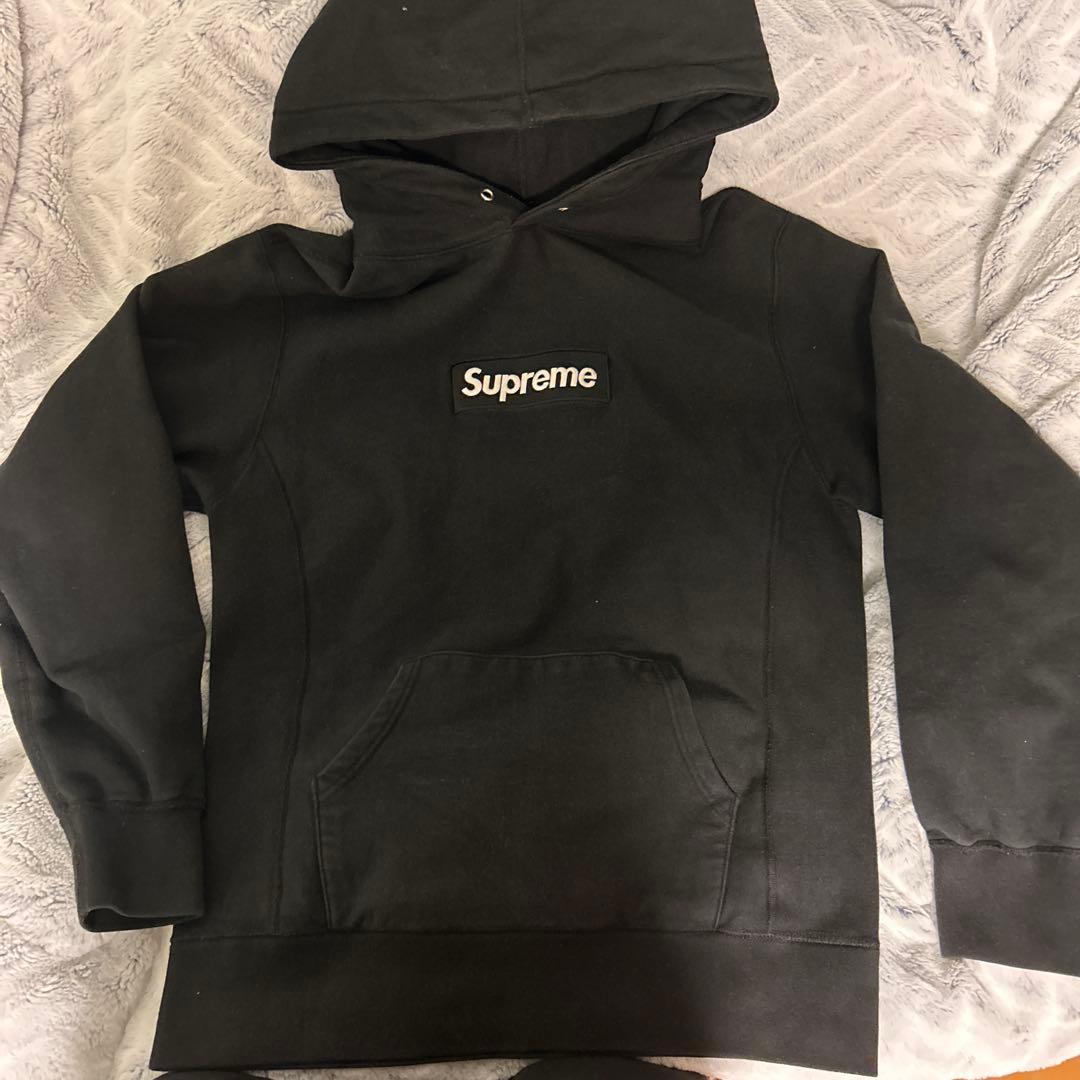 Supreme box logo hooded 黒　パーカー　ボックスロゴ