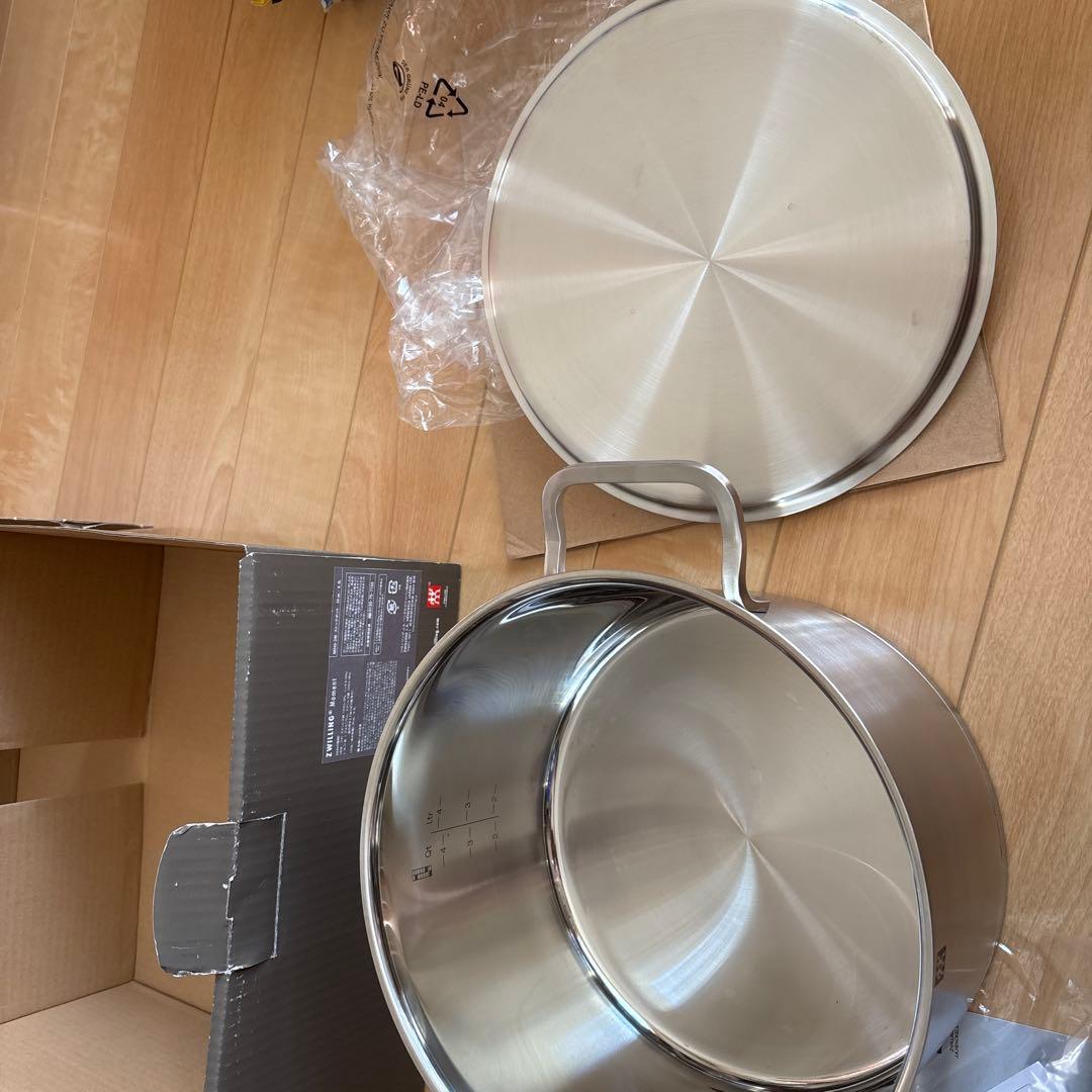 値下げ ZWILLING Moment 24cm 両手鍋 スチーマー セット