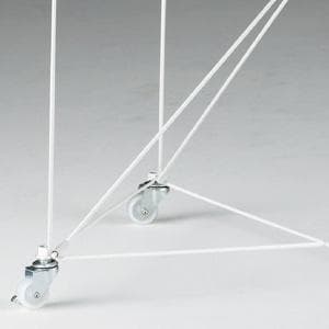 新品■簡単ネットワゴン75cm白色キャスター付ディスプレイ催事SALE販売業務用