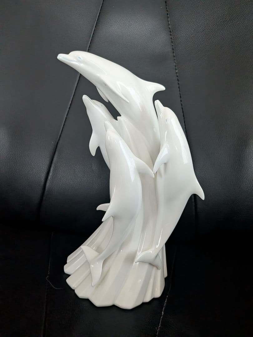 イルカの陶器彫刻 ノリタケ Noritake