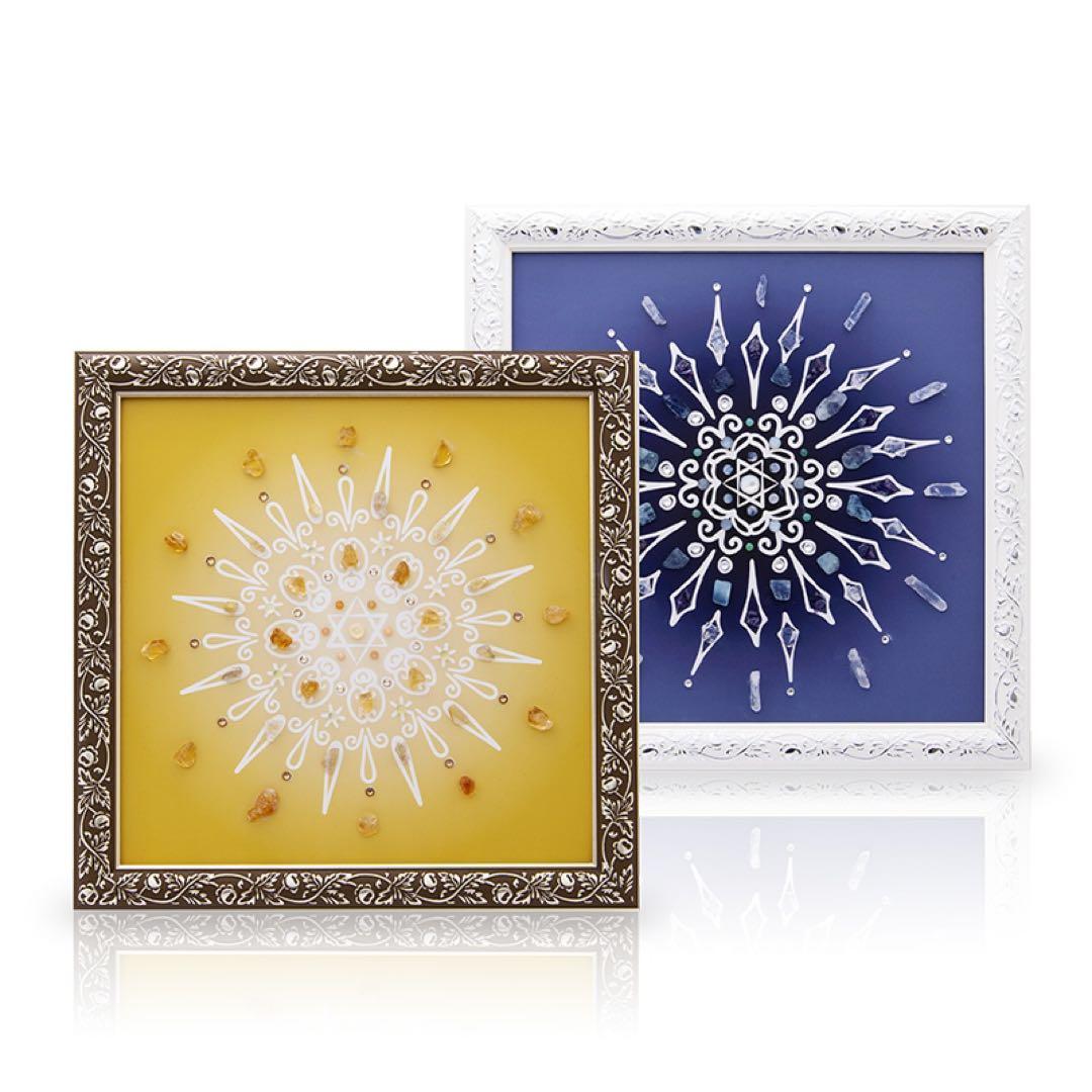 『新月満月の陰陽クリスタルアート』 新月アート＆満月アート 1セット