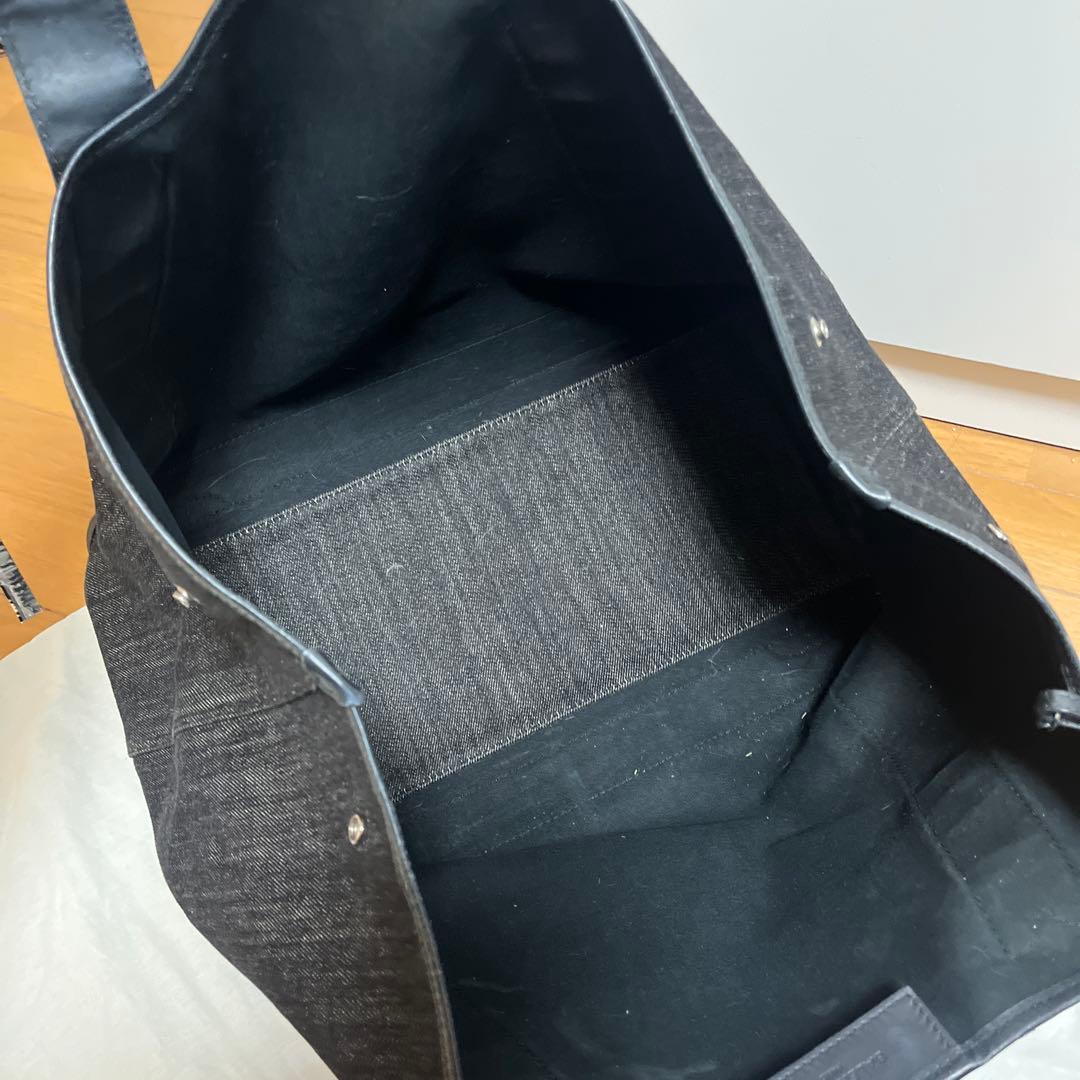 バレンシアガ ネイビーカバス　L ブラックデニム