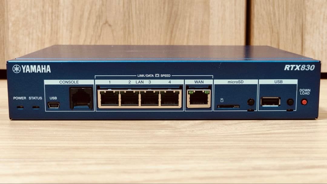 【中古】YAMAHA RTX830 有線LANルーター FW更新＆初期化済