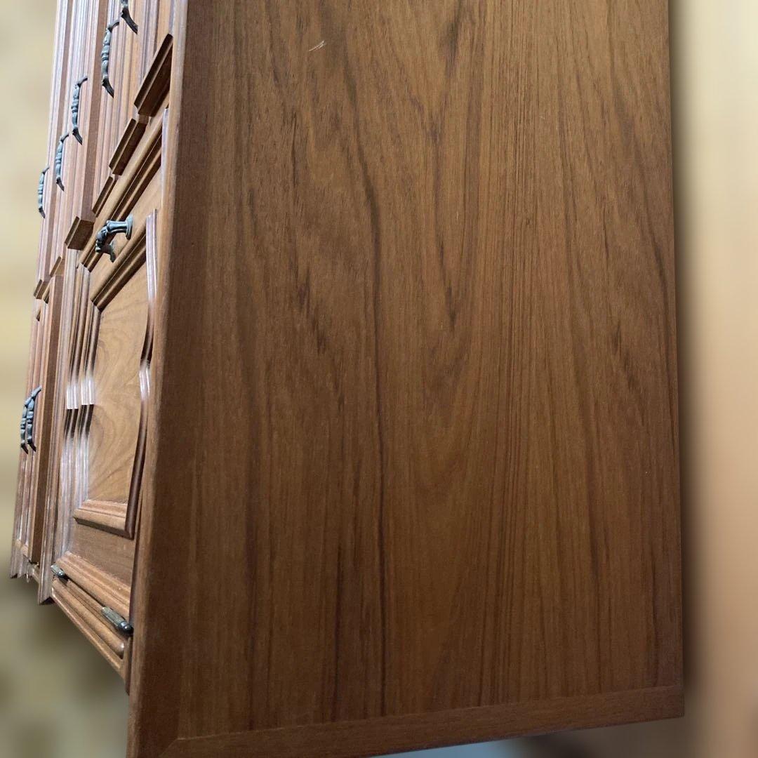 高級婚礼家具 木目調タンス 引き出し付き　　 婚礼家具の中の和ダンス