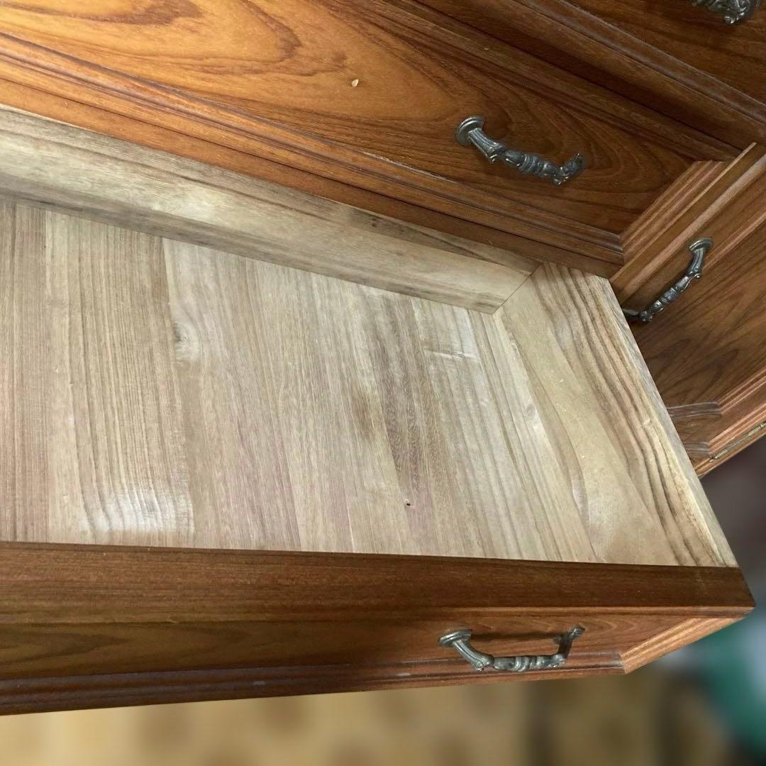 高級婚礼家具 木目調タンス 引き出し付き　　 婚礼家具の中の和ダンス