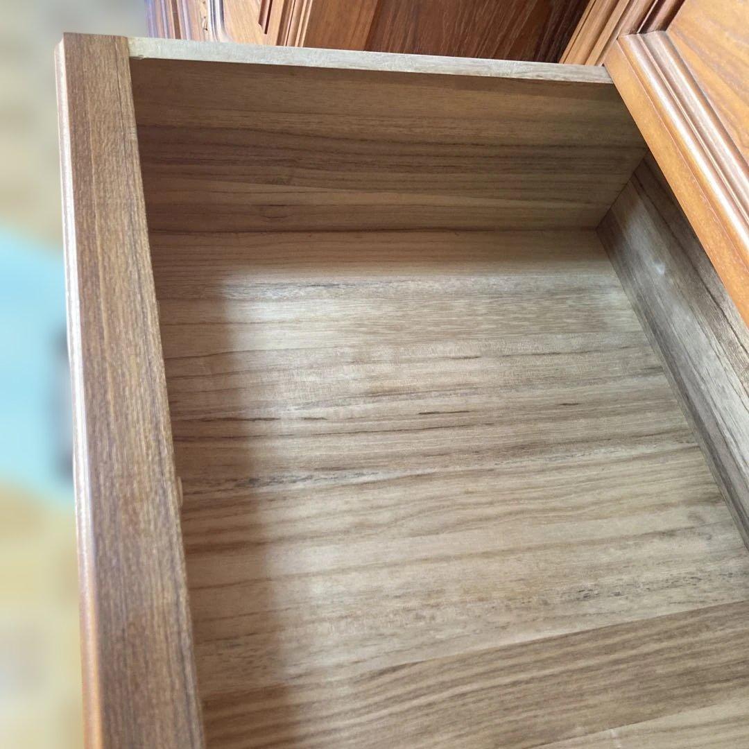 高級婚礼家具 木目調タンス 引き出し付き　　 婚礼家具の中の和ダンス