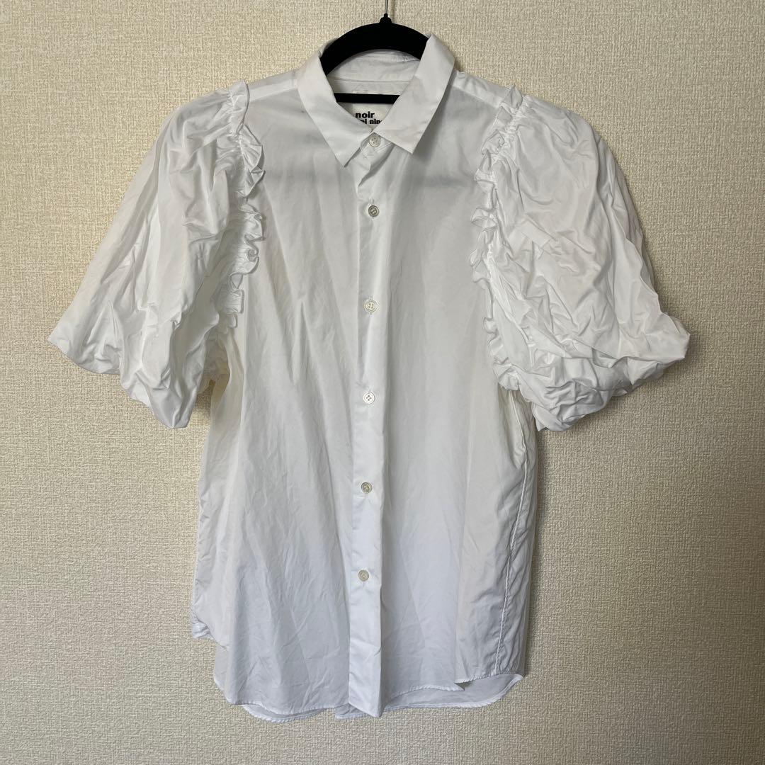 24FW ノワールケイニノミヤ　半袖パフスリーブブラウス